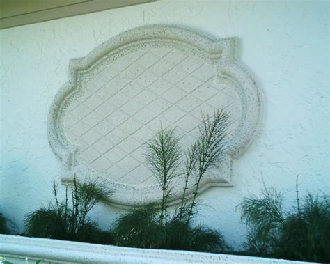 outdoor house wall metal medallion|exterior foam medallions.